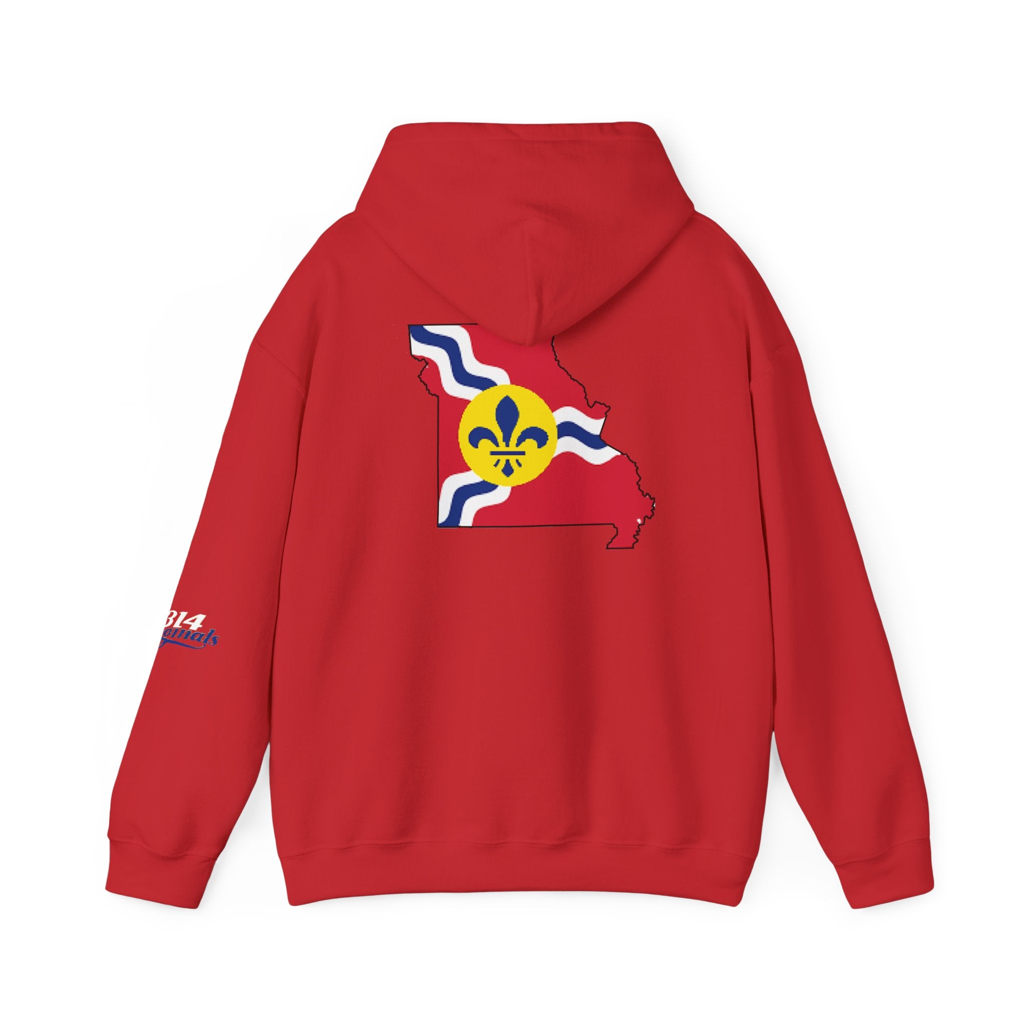 Proud Missouri Fleur-de-lis Hoodie — From the Lou St. Louis Pride Sweatshirt - 314 Originals