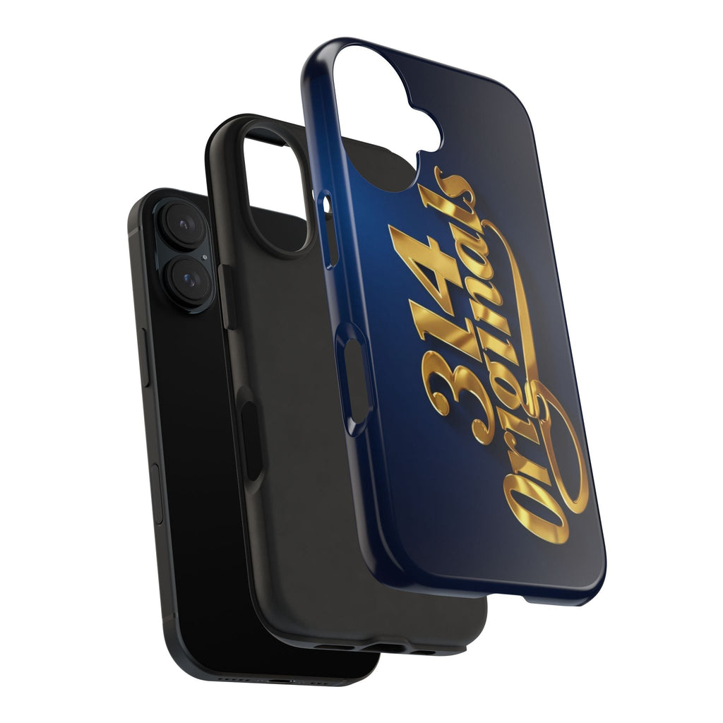 "314 Originals" Gold Script on Navy Tough Protective Case Printify Phone Case  314 Originals