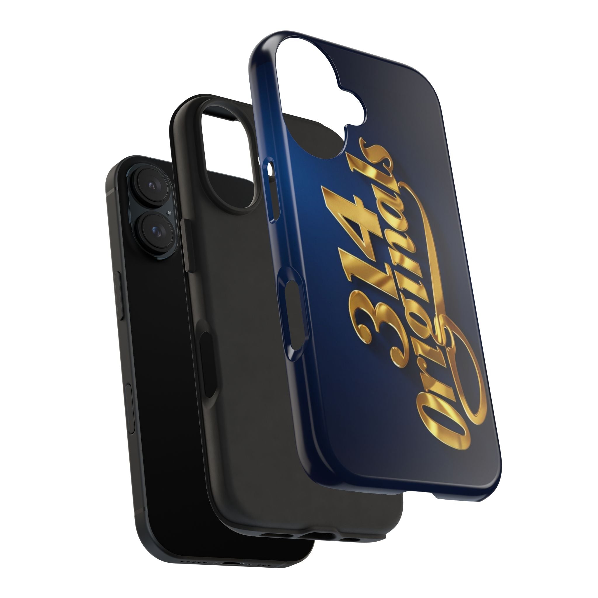 "314 Originals" Gold Script on Navy Tough Protective Case Printify Phone Case  314 Originals