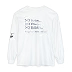 Tell It Like It Is Long Sleeve Tee — "No Scripts... No Filters... No Bullsh*t" Statement Shirt Printify Long-sleeve  314 Originals