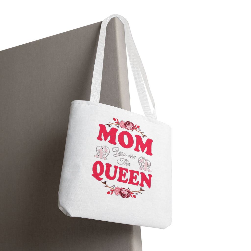 "Mom You're the Queen" Floral Mother's Day Tote Bag Printify Bags  314 Originals