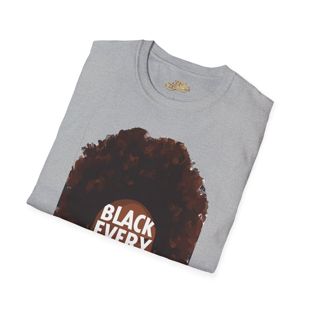 Black Every Month T-Shirt — Afrocentric Pride Graphic Tee - 314 Originals