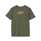 Queen Q Crown T‑Shirt — Pink & Gold Heart Logo Tee