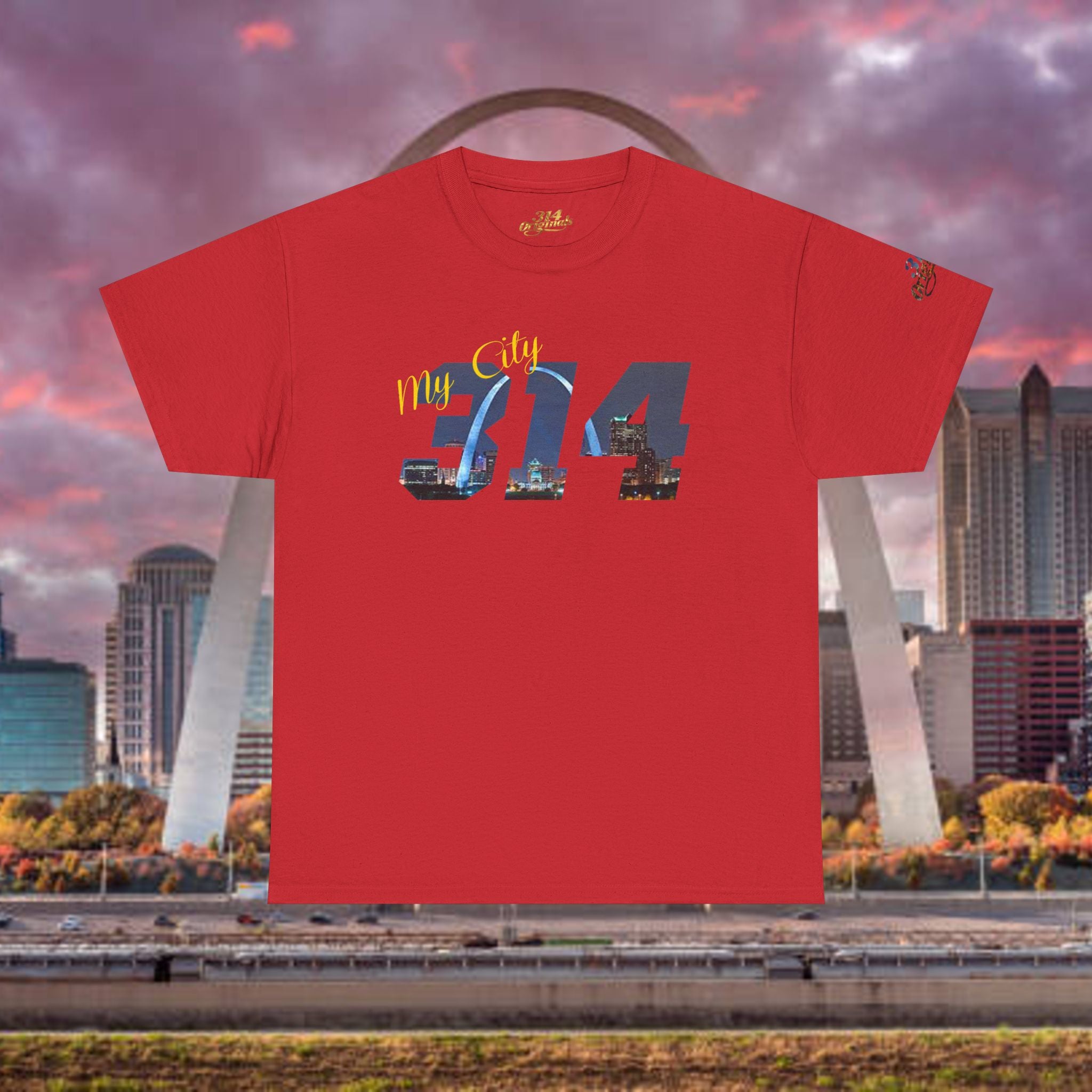 314 City Skyline T‑Shirt — St. Louis Area Code Tee - 314 Originals