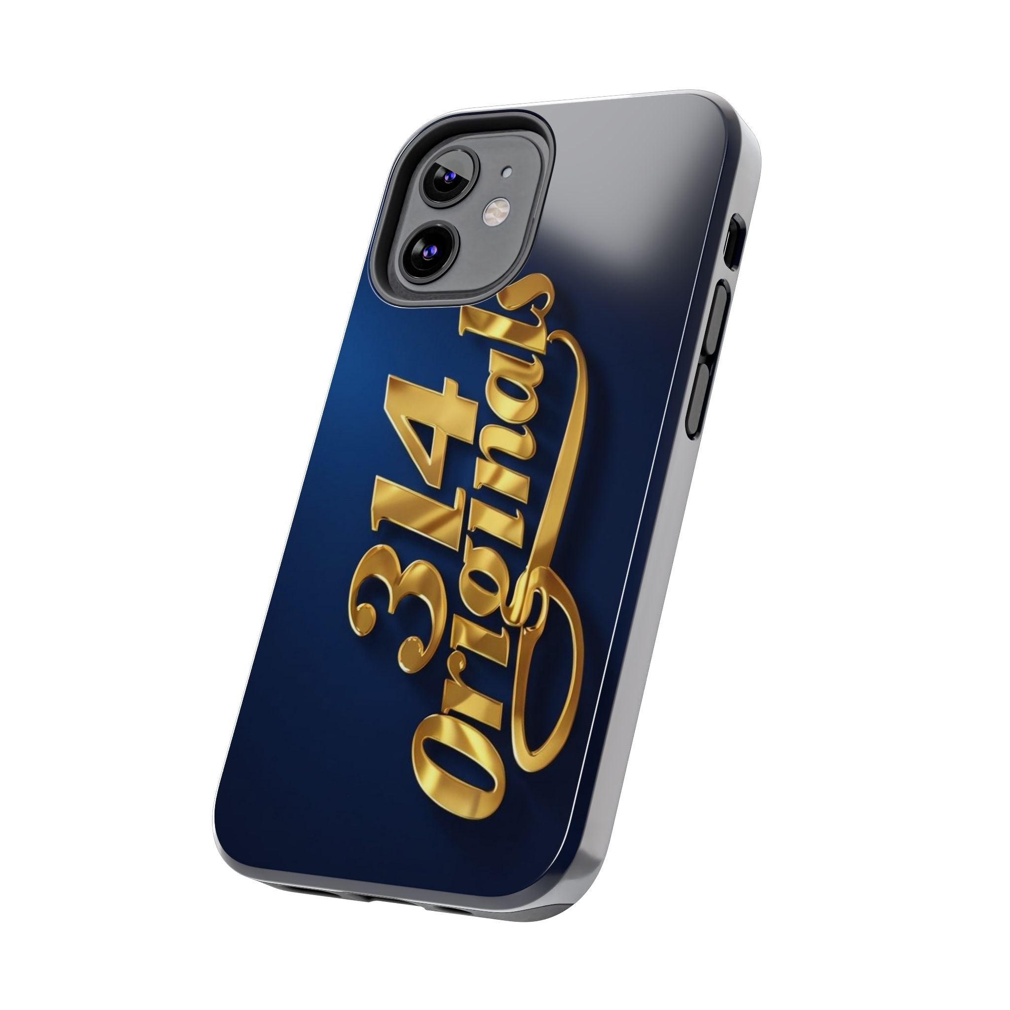 "314 Originals" Gold Script on Navy Tough Protective Case Printify Phone Case  314 Originals