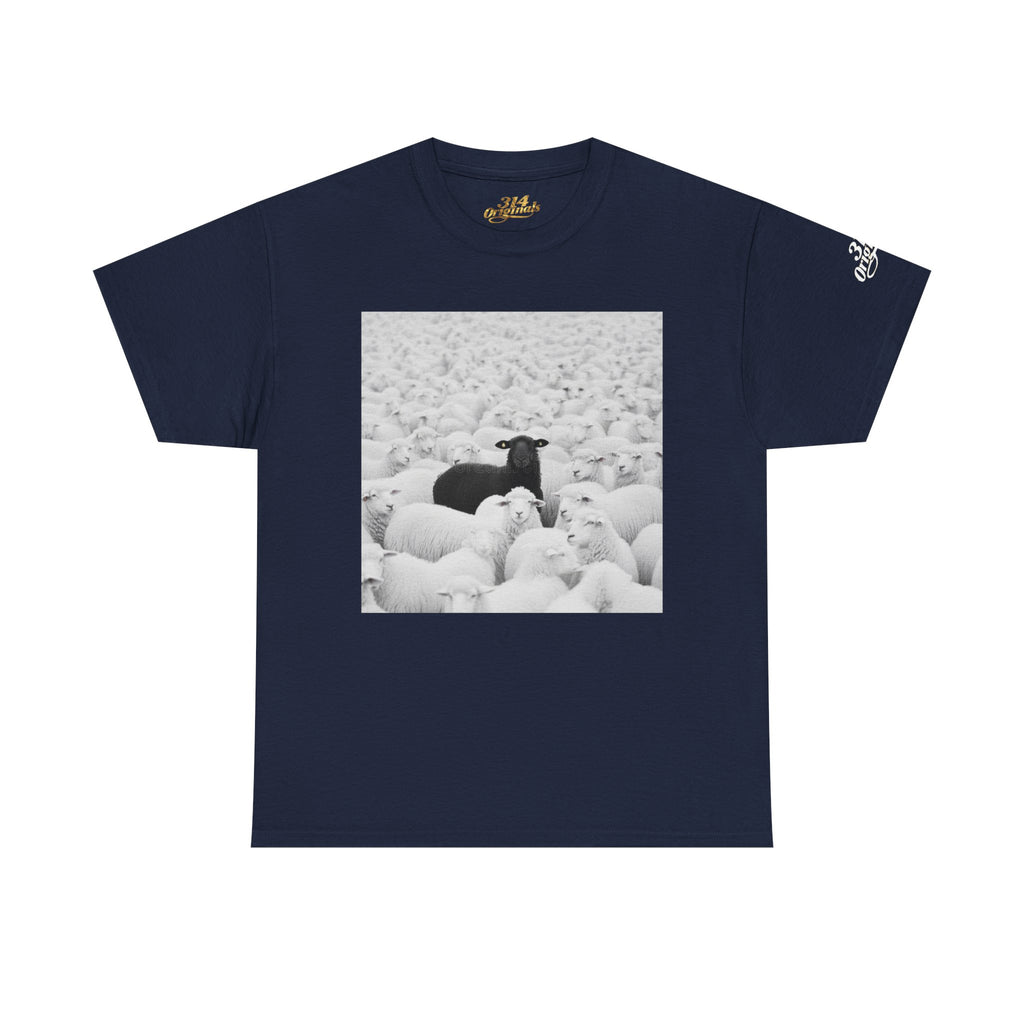 Black Sheep T-Shirt — Funny Contrast Sheep Graphic Tee