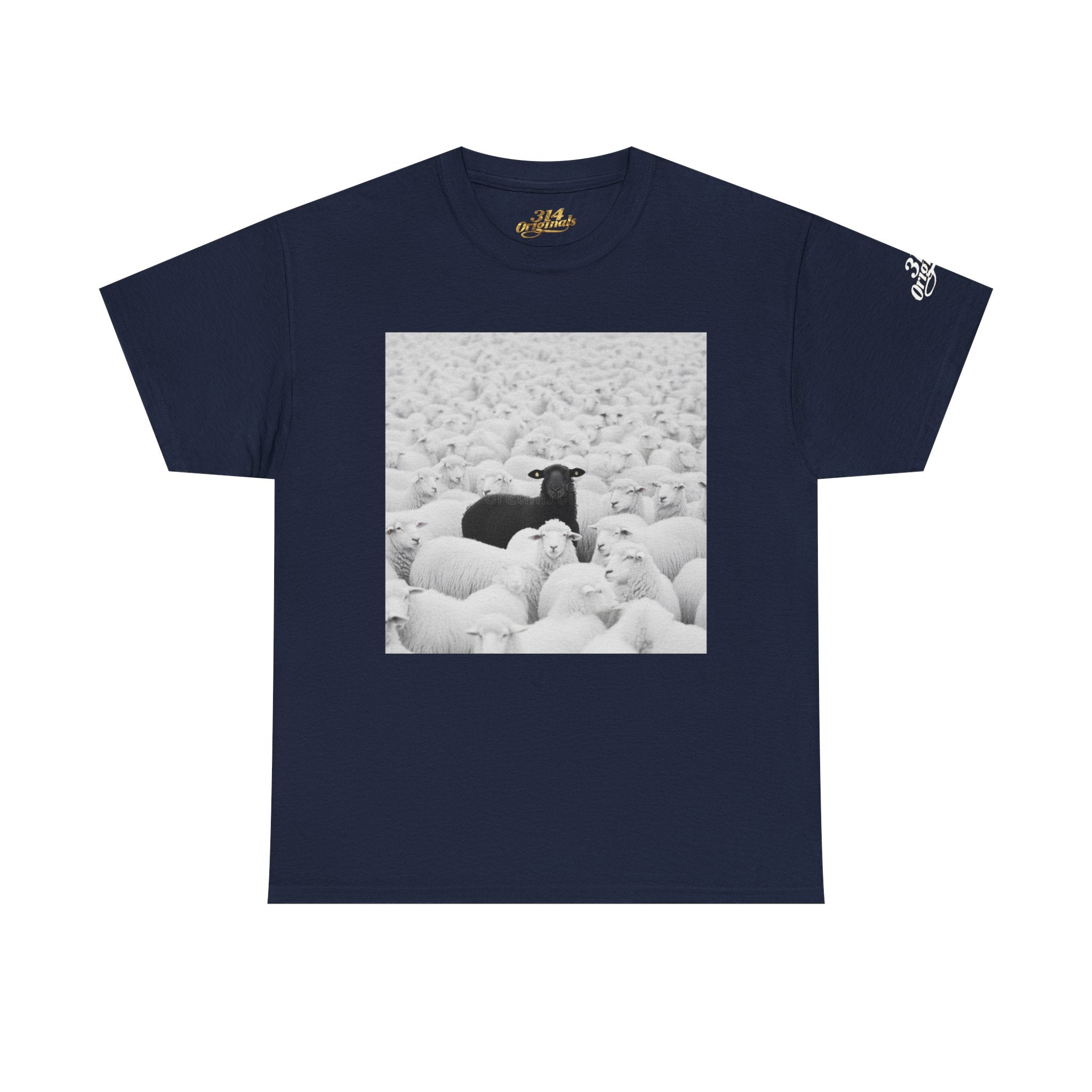 Black Sheep T-Shirt — Funny Contrast Sheep Graphic Tee