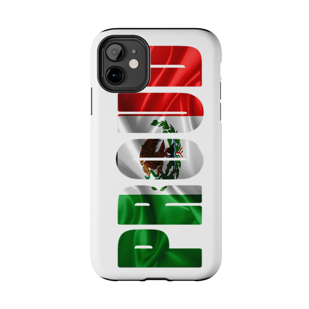 Mexico Pride Tough Phone Case — Mexican Flag Vertical 'PRIDE' Design Printify Phone Case  314 Originals