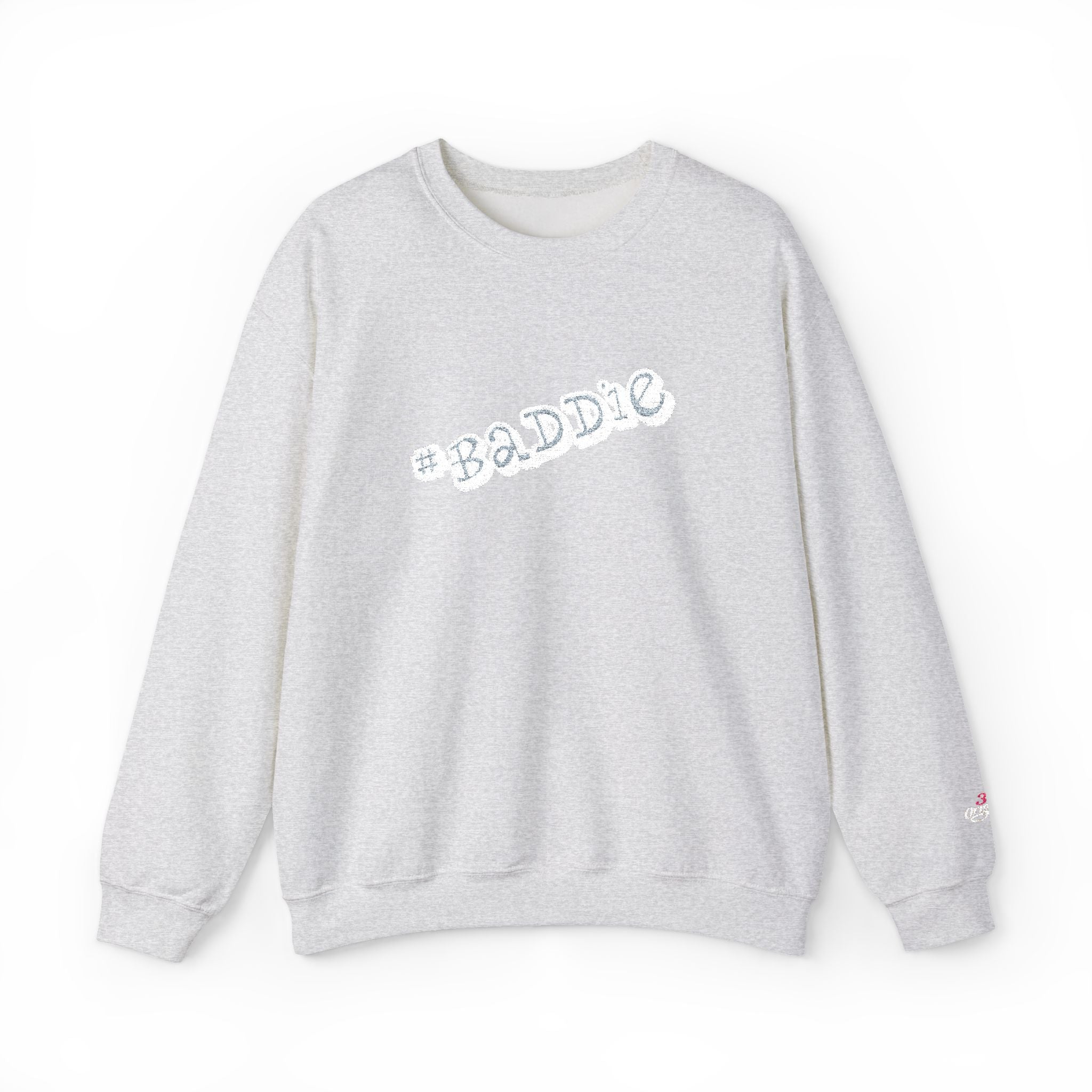 Cloud Script Crewneck Sweatshirt — White Script Logo Cozy Pullover Printify Sweatshirt  314 Originals