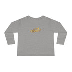 "Princess" Script Top with Gold Crown-Toddler Long Sleeve Tee Printify Kids clothes  314 Originals