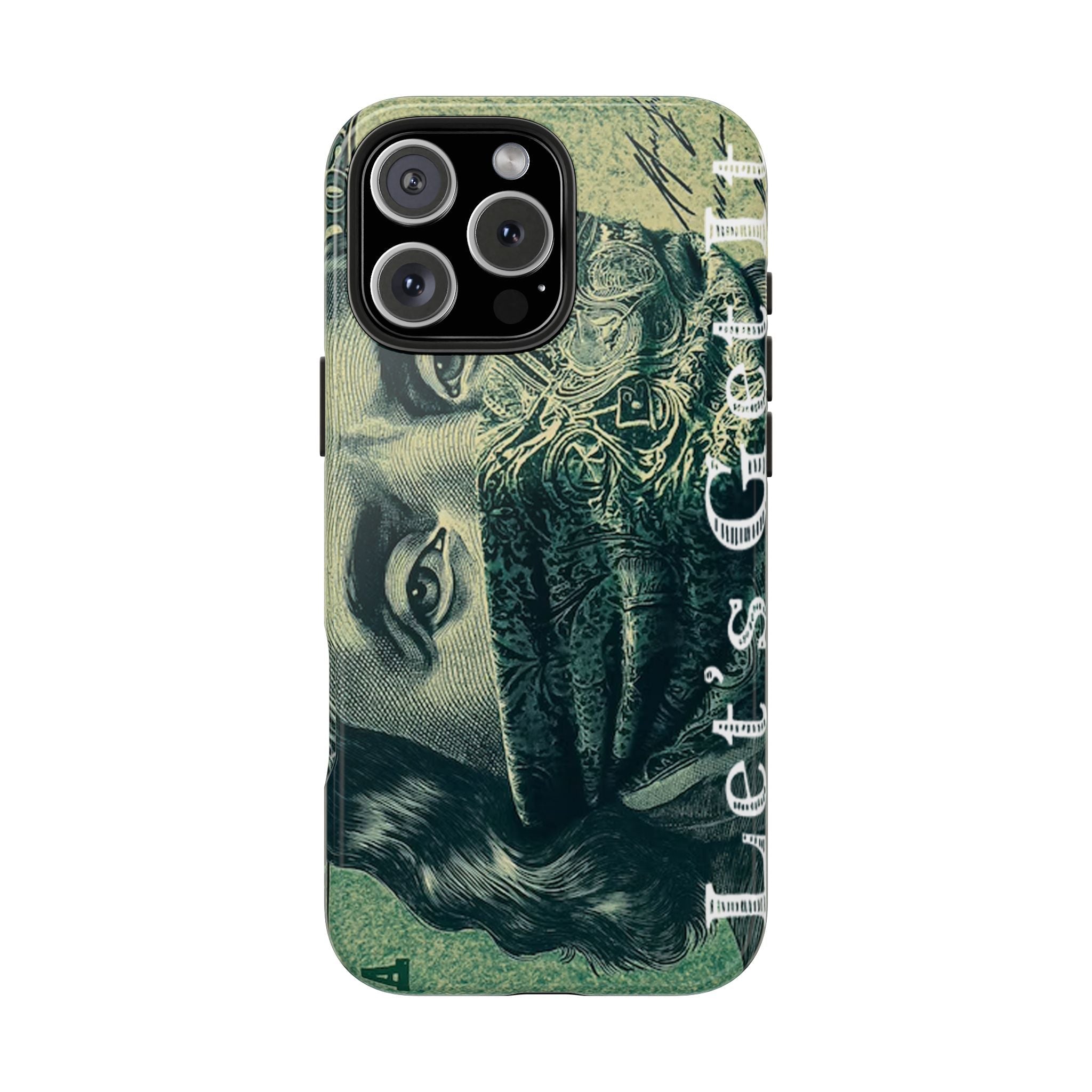 Ben Franklin "Let's Get It" Bandana Design Tough Phone Case Printify Phone Case  314 Originals