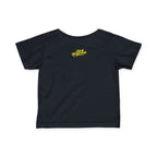 "Caution: Cuteness Overload" —  Baby T‑Shirt (Yellow Warning Sign) - 314 Originals