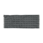 Grey Knit Scarf with Subtle Repeating Pattern — Lightweight Everyday Accessory - 314 Originals