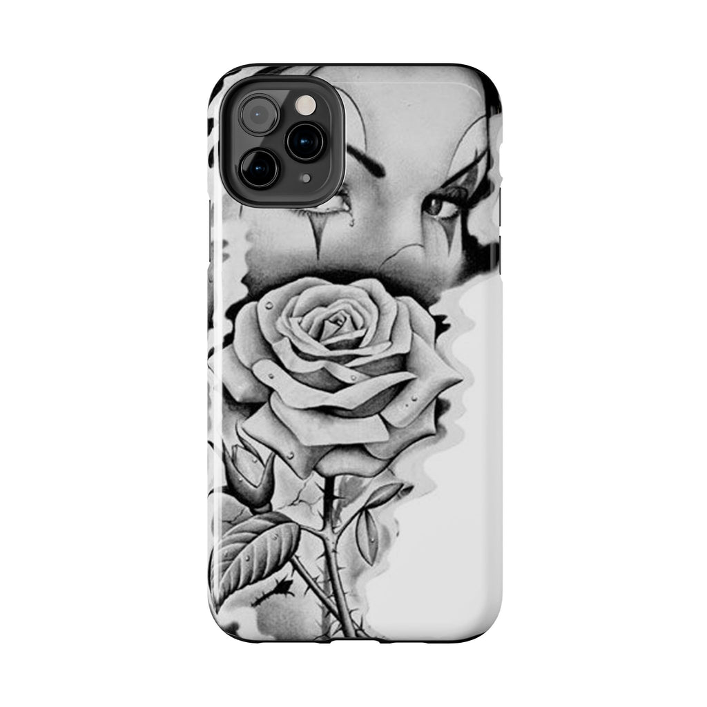 Noir Clown Face with Rose Shockproof Phone Cover - 314 Originals
