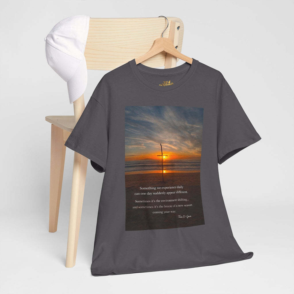 Sunset Beach Quote T‑Shirt — Inspirational Ocean Sunrise Tee - 314 Originals