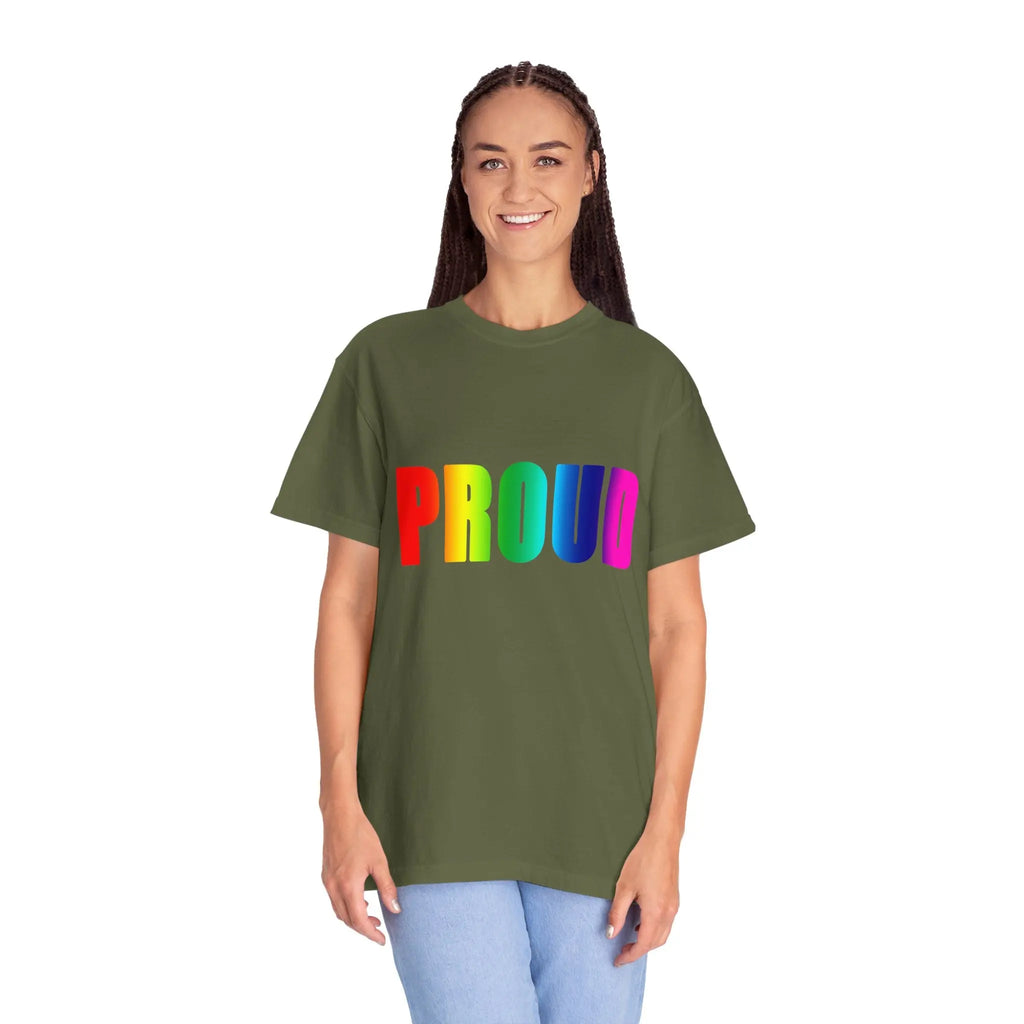 PROUD Garment-Dyed T-shirt Printify