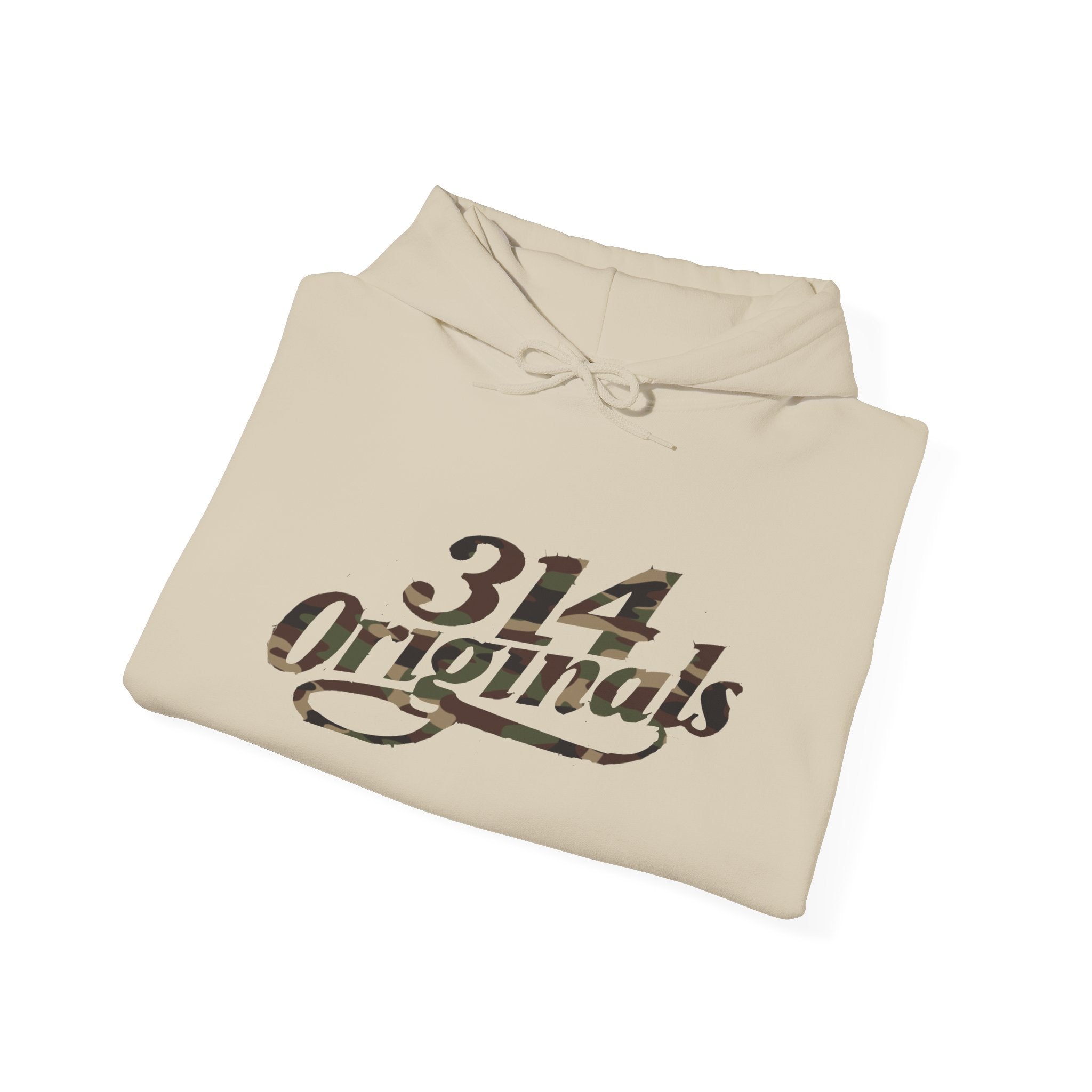 Camo '314' Script Hoodie — City Pride Casual Pullover - 314 Originals