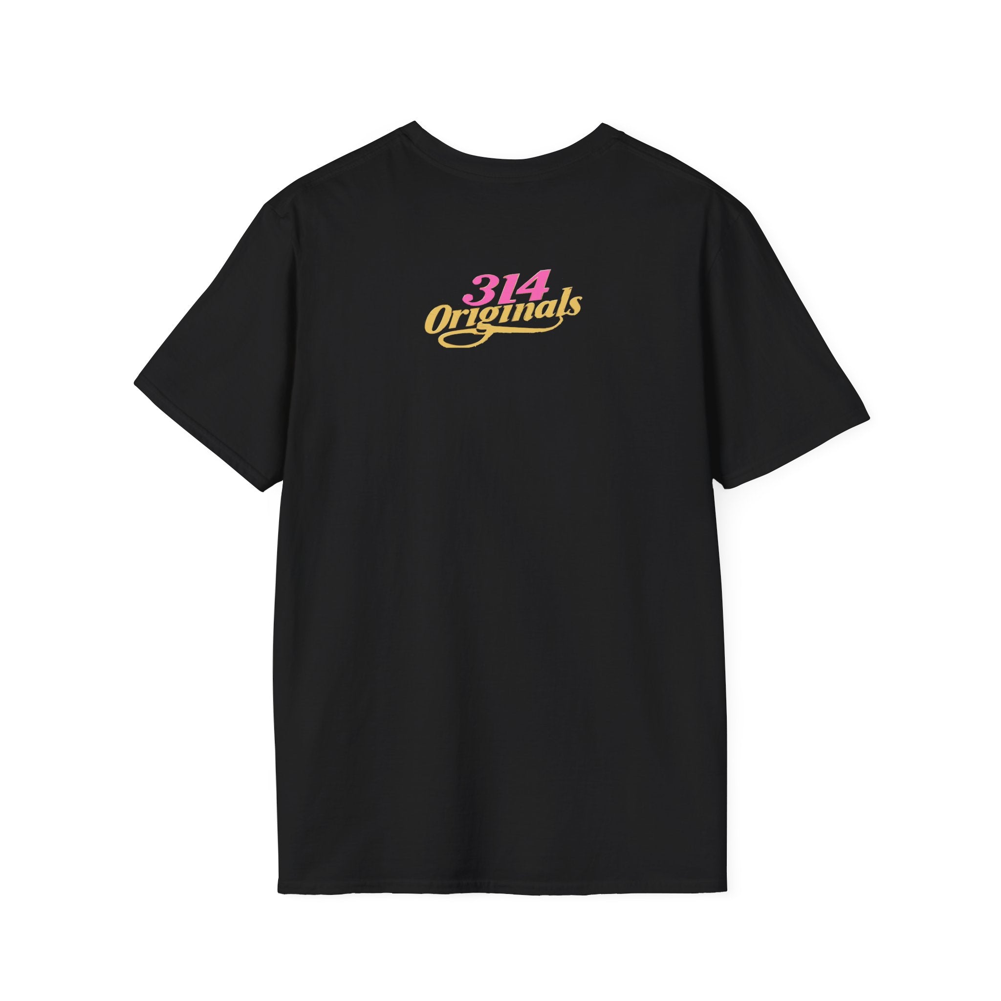 Queen Q Crown T‑Shirt — Pink & Gold Heart Logo Tee