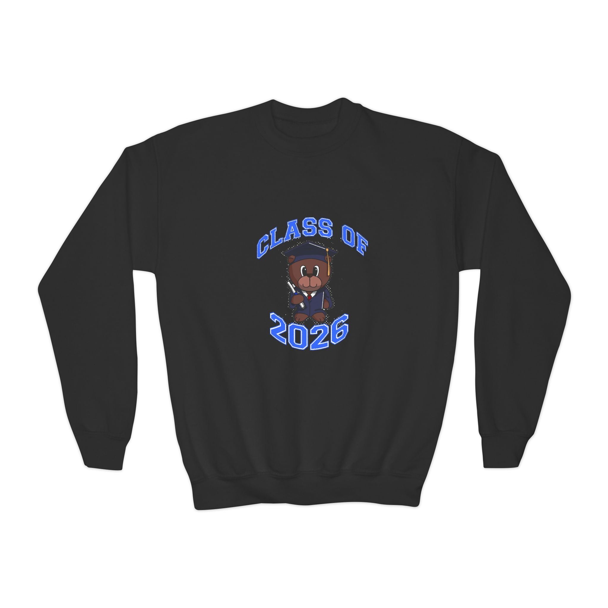Class of 2026 Youth Crewneck Sweatshirt – Graduation Bear Design