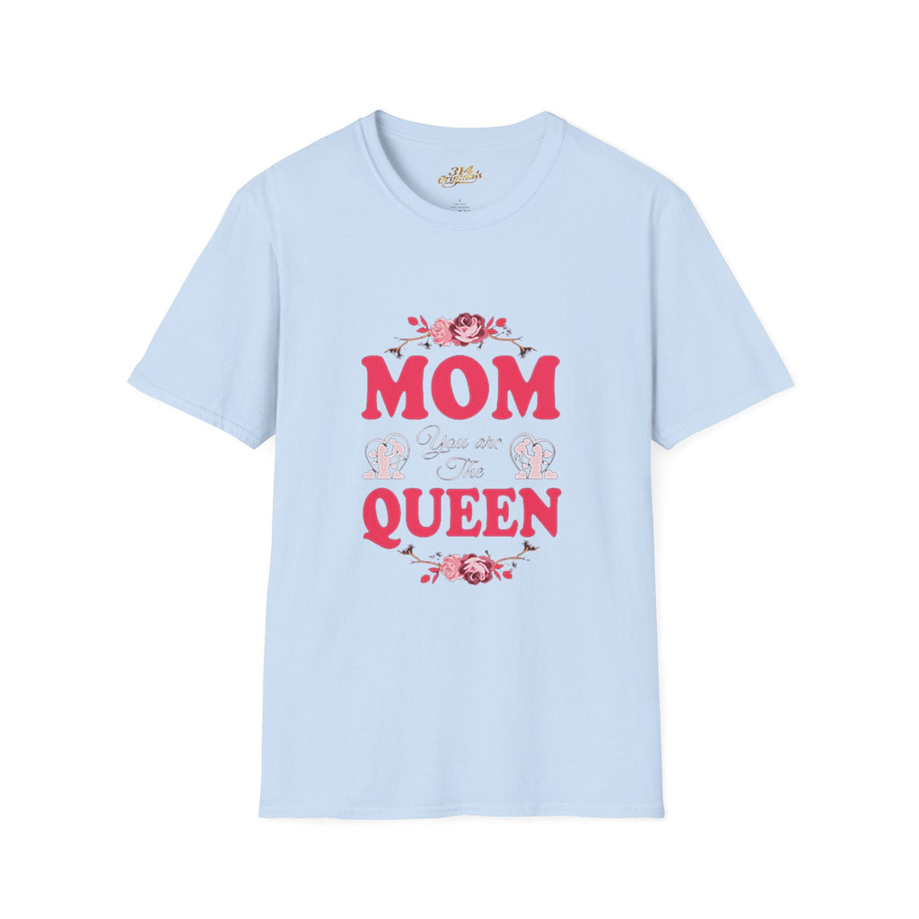 Mom You Are The Queen T‑Shirt — Floral Mother's Day Gift Printify T-Shirt  314 Originals