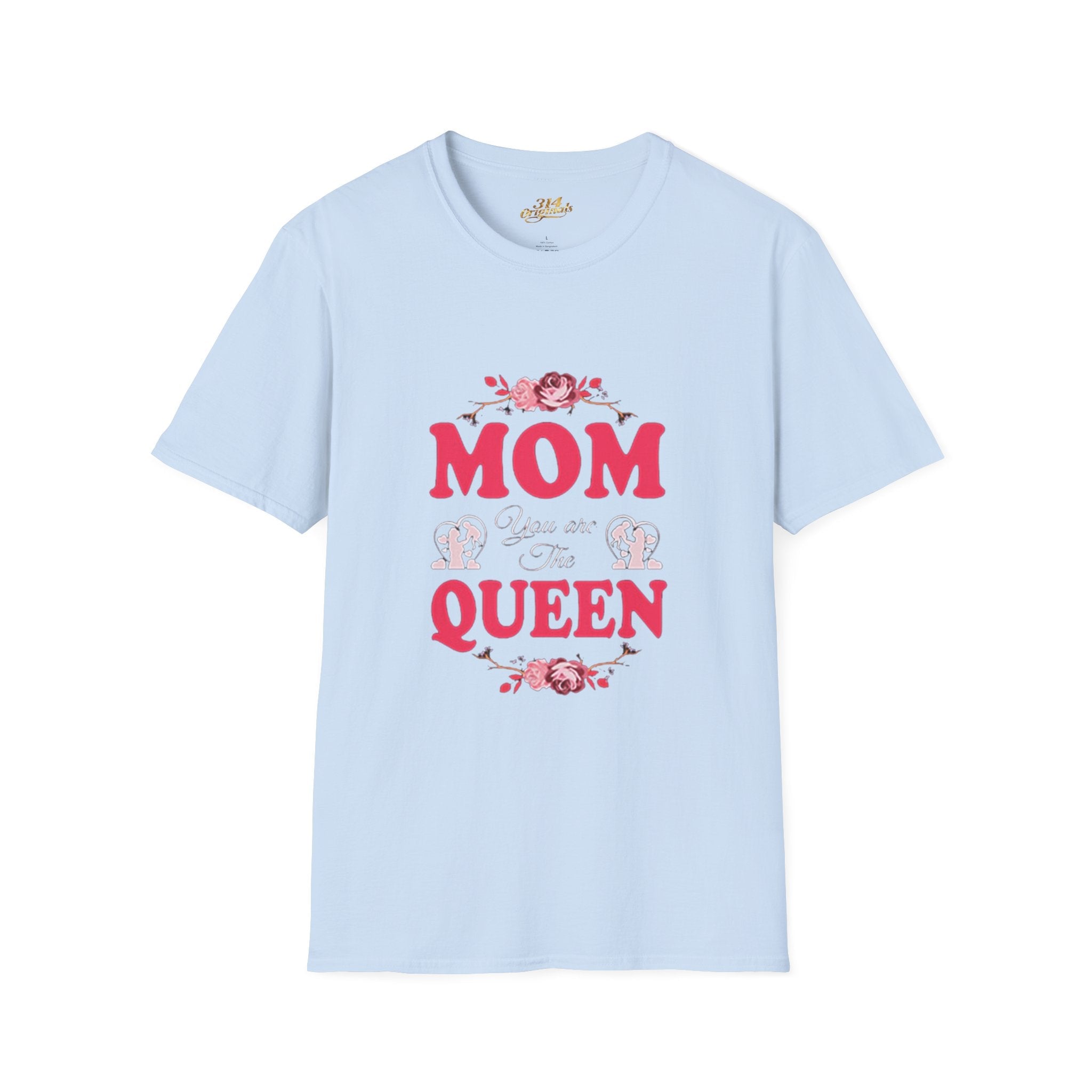 Mom You Are The Queen T‑Shirt — Floral Mother's Day Gift Printify T-Shirt  314 Originals