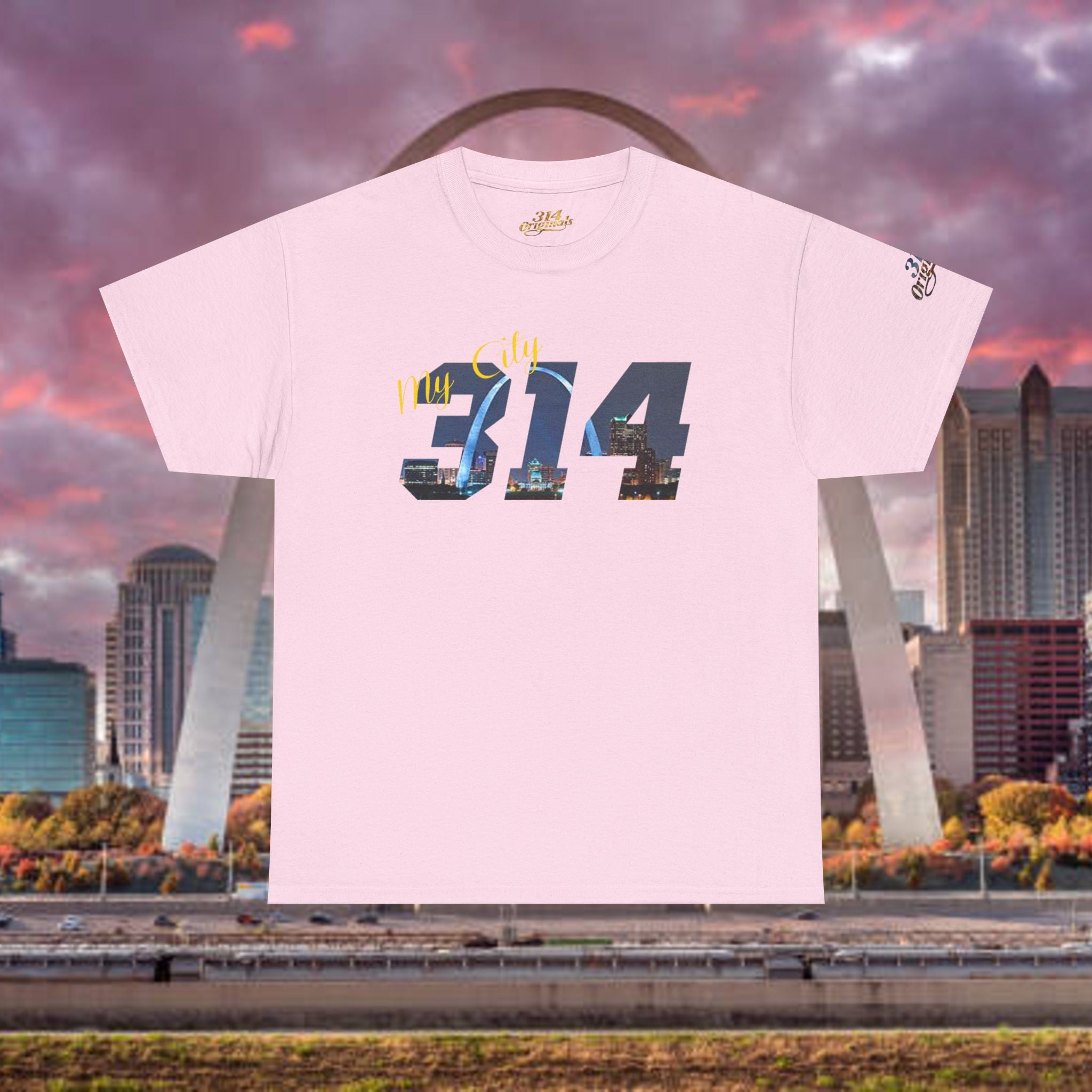 314 City Skyline T‑Shirt — St. Louis Area Code Tee - 314 Originals