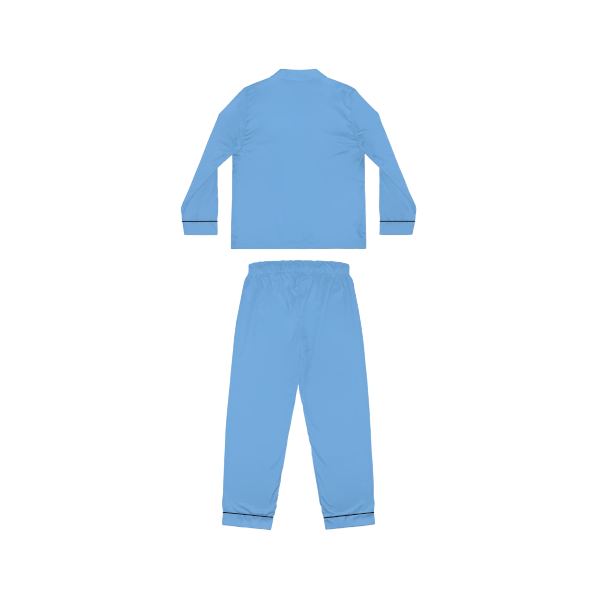 Women's Light Blue Satin Pajama Set — Luxurious Sleepwear - 314 Originals