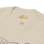 The Lou Script Sand Tee — Vintage Script Graphic T-Shirt Printify T-Shirt  314 Originals