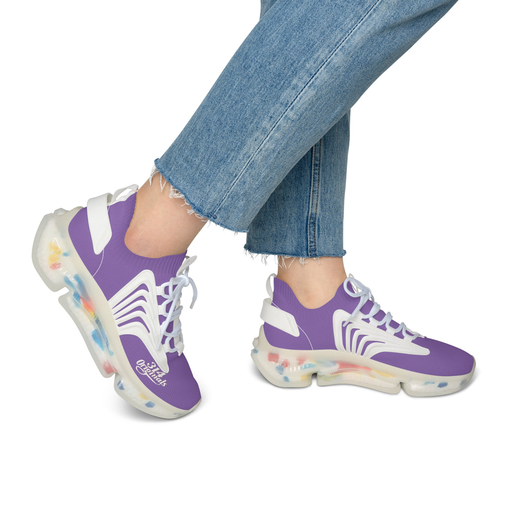 Women's Light Purple Mesh Sneakers — Lightweight Athletic Running Shoes with '314 Originals' Accent - 314 Originals