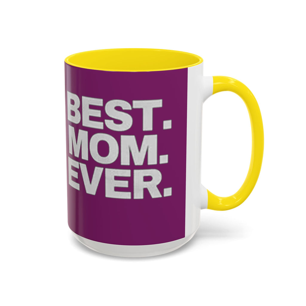 Best. Mom. Ever. Purple Accent Coffee Mug Printify Mug  314 Originals