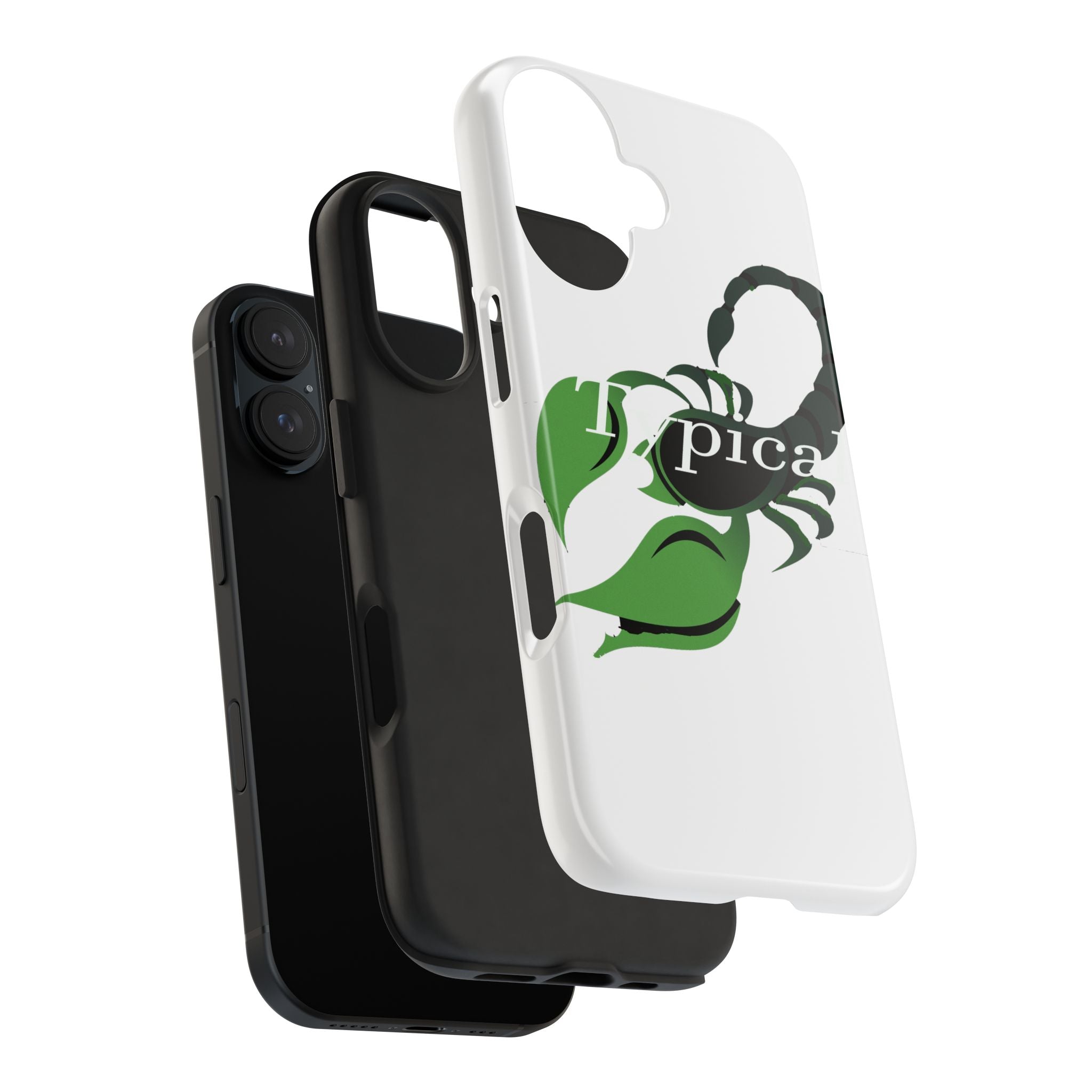 Scorpio Zodiac Tough Phone Case — Green Scorpion "Typical" Design Printify Phone Case  314 Originals