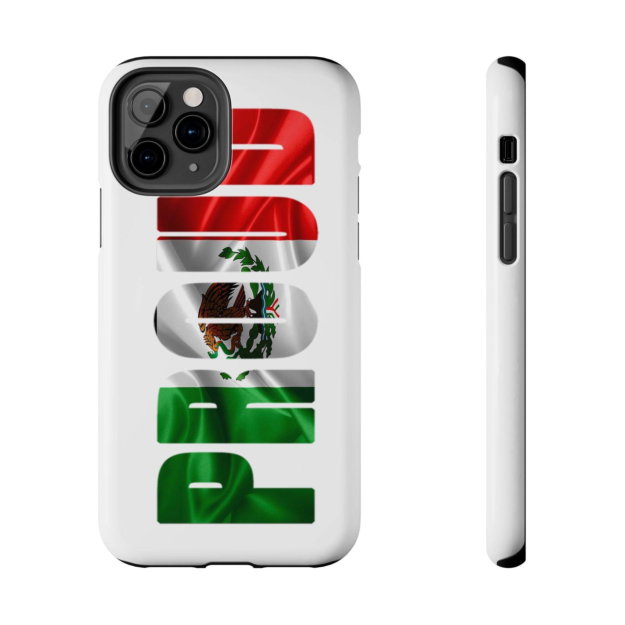 Mexico Pride Tough Phone Case — Mexican Flag Vertical 'PRIDE' Design Printify Phone Case  314 Originals