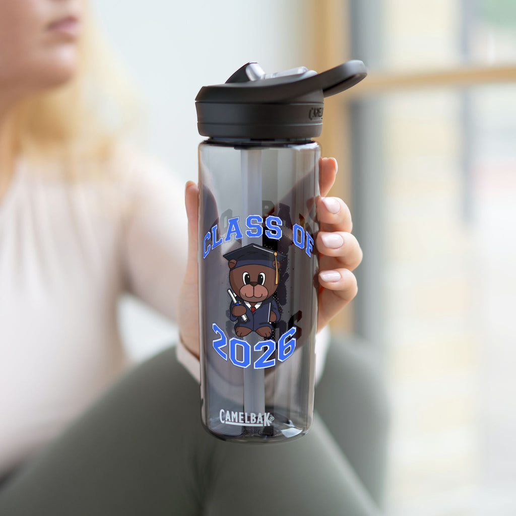 Class of 2026 Graduation Bear Design Water Bottle