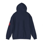 City Skyline Hoodie — Black & White Waterfront Panorama Pullover Printify Hoodie  314 Originals