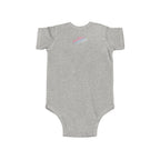 Infant Bodysuit - "Eat. Sleep. Poop. Repeat." Cute Baby Onesie (Pink & Blue Text) Printify Kids clothes  314 Originals
