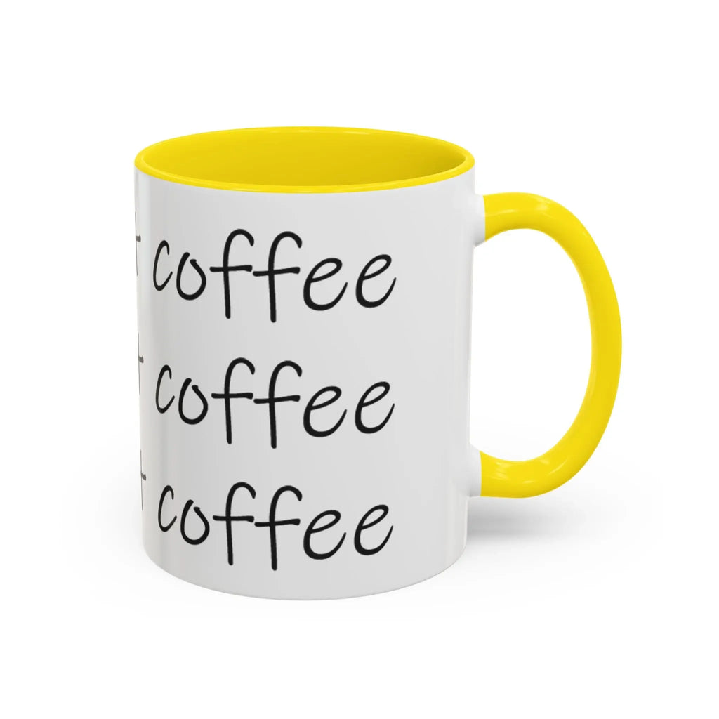 Coffee Mug – “This Ain’t Coffee” Repeating Script Accent Mug (11/15oz) Printify