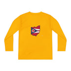 Ohio Flag Youth Long Sleeve Tee — Youngstown Text Graphic - 314 Originals