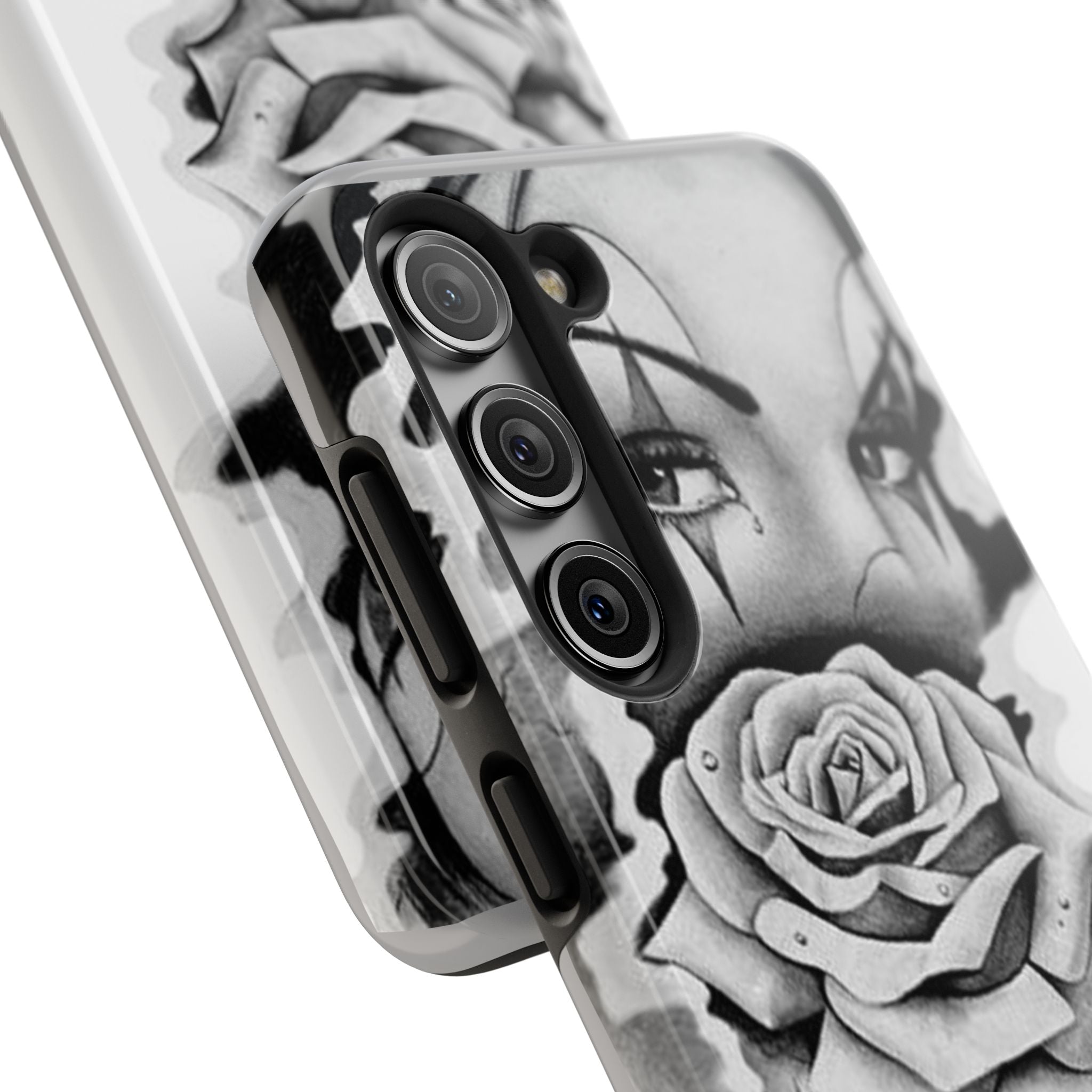 Noir Clown Face with Rose Shockproof Phone Cover - 314 Originals