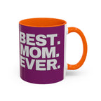 Best. Mom. Ever. Purple Accent Coffee Mug Printify Mug  314 Originals