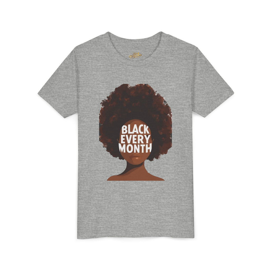 Black Every Month Youth Tee — Afro Pride Kids T-Shirt