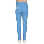 Light Blue 314 Script Kids' Printed Leggings - 314 Originals