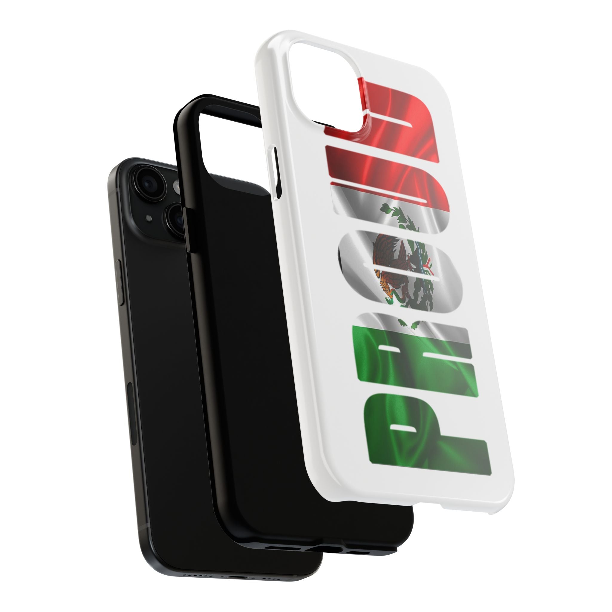 Mexico Pride Tough Phone Case — Mexican Flag Vertical 'PRIDE' Design Printify Phone Case  314 Originals