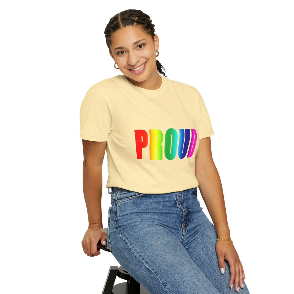 PROUD Garment-Dyed T-shirt Printify