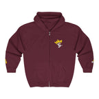 King's Gear Zip Hoodie — Full‑Zip with Gold Crown Emblem - 314 Originals