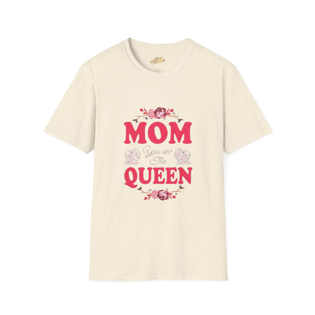 Mom You Are The Queen T‑Shirt — Floral Mother's Day Gift Printify T-Shirt  314 Originals