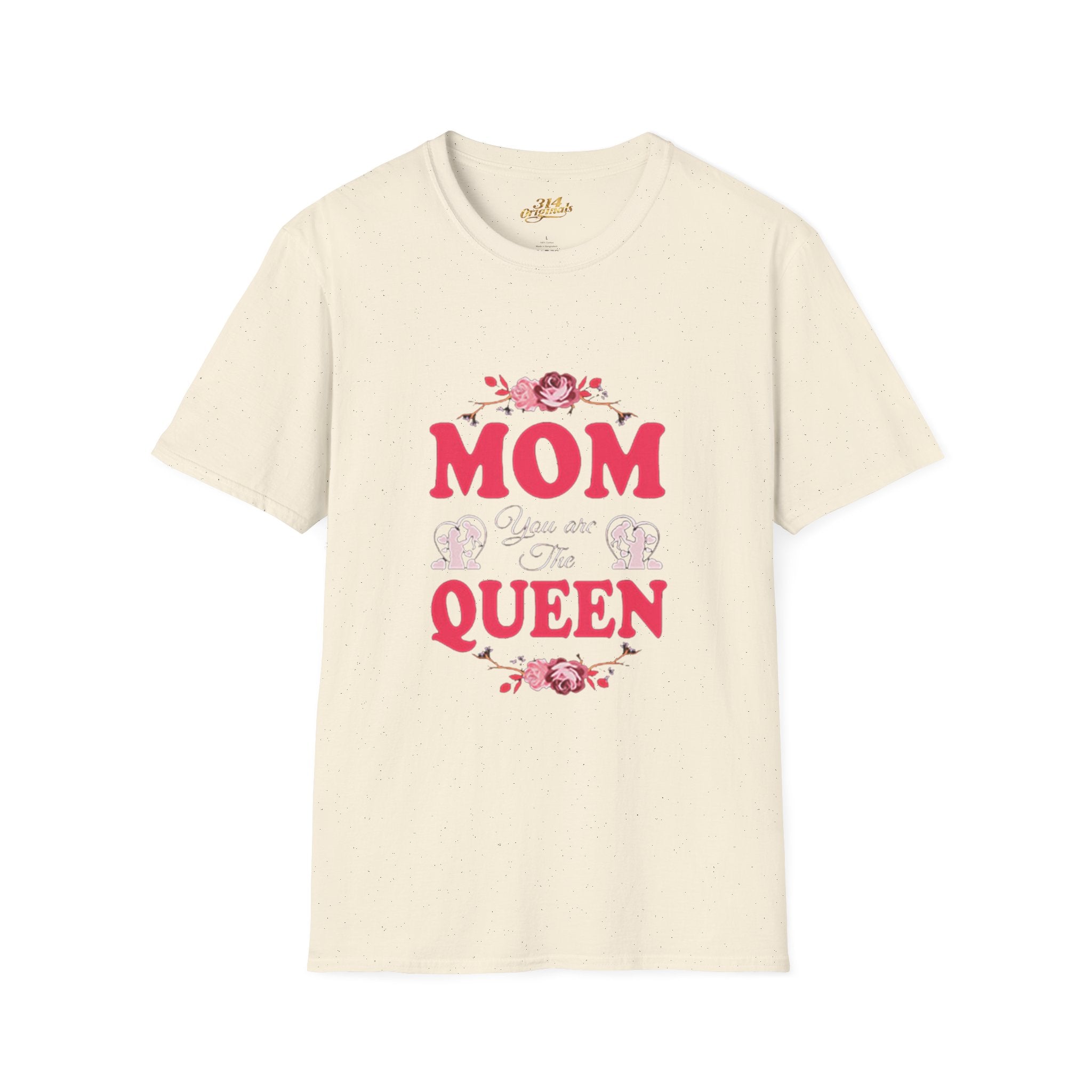 Mom You Are The Queen T‑Shirt — Floral Mother's Day Gift Printify T-Shirt  314 Originals