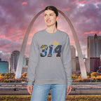314 City Crewneck Sweatshirt — St. Louis Skyline Graphic - 314 Originals
