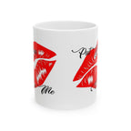 "Put Your Lips On Me" Ceramic Mug – Red Lip Print Coffee Cup (11oz & 15oz) - 314 Originals