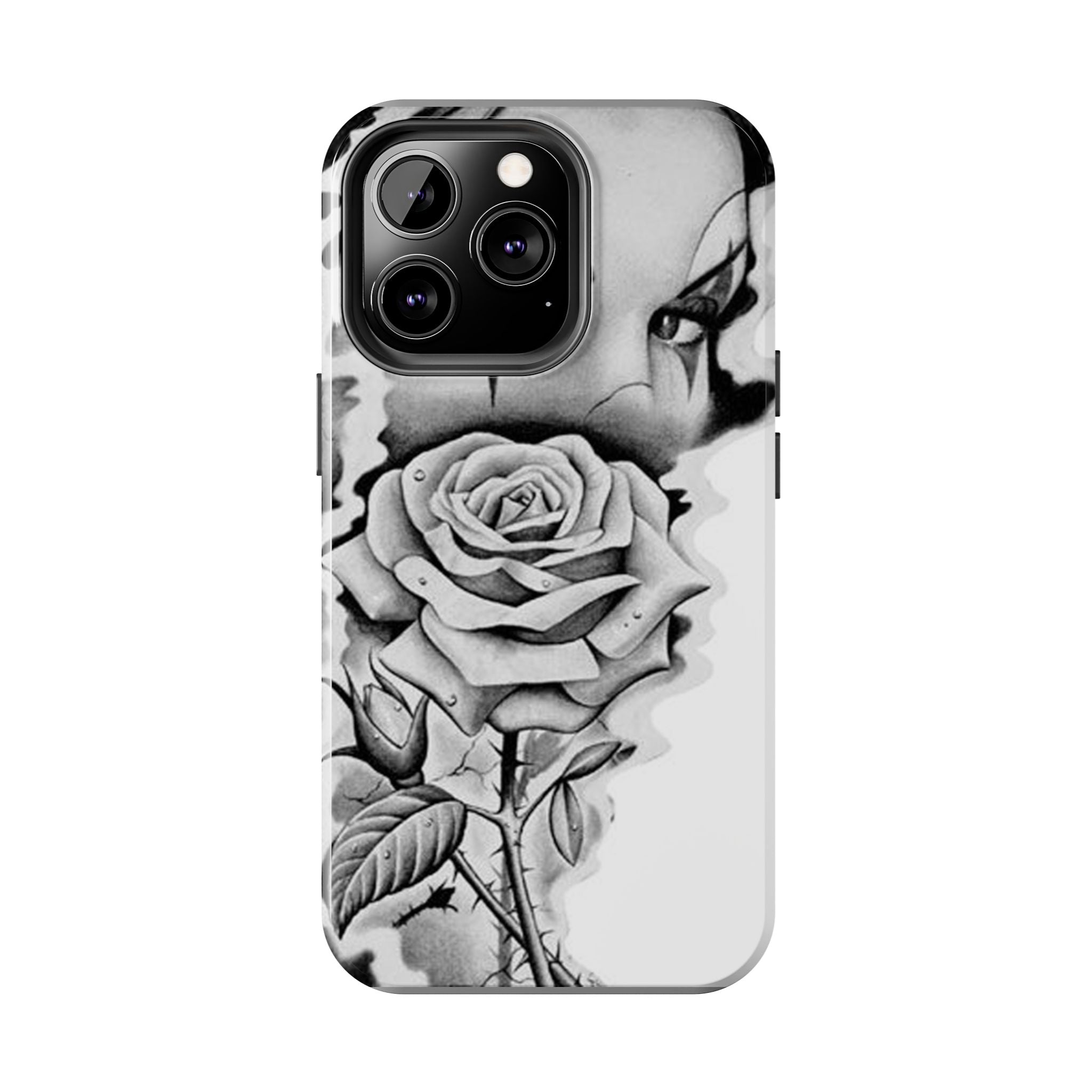 Noir Clown Face with Rose Shockproof Phone Cover - 314 Originals