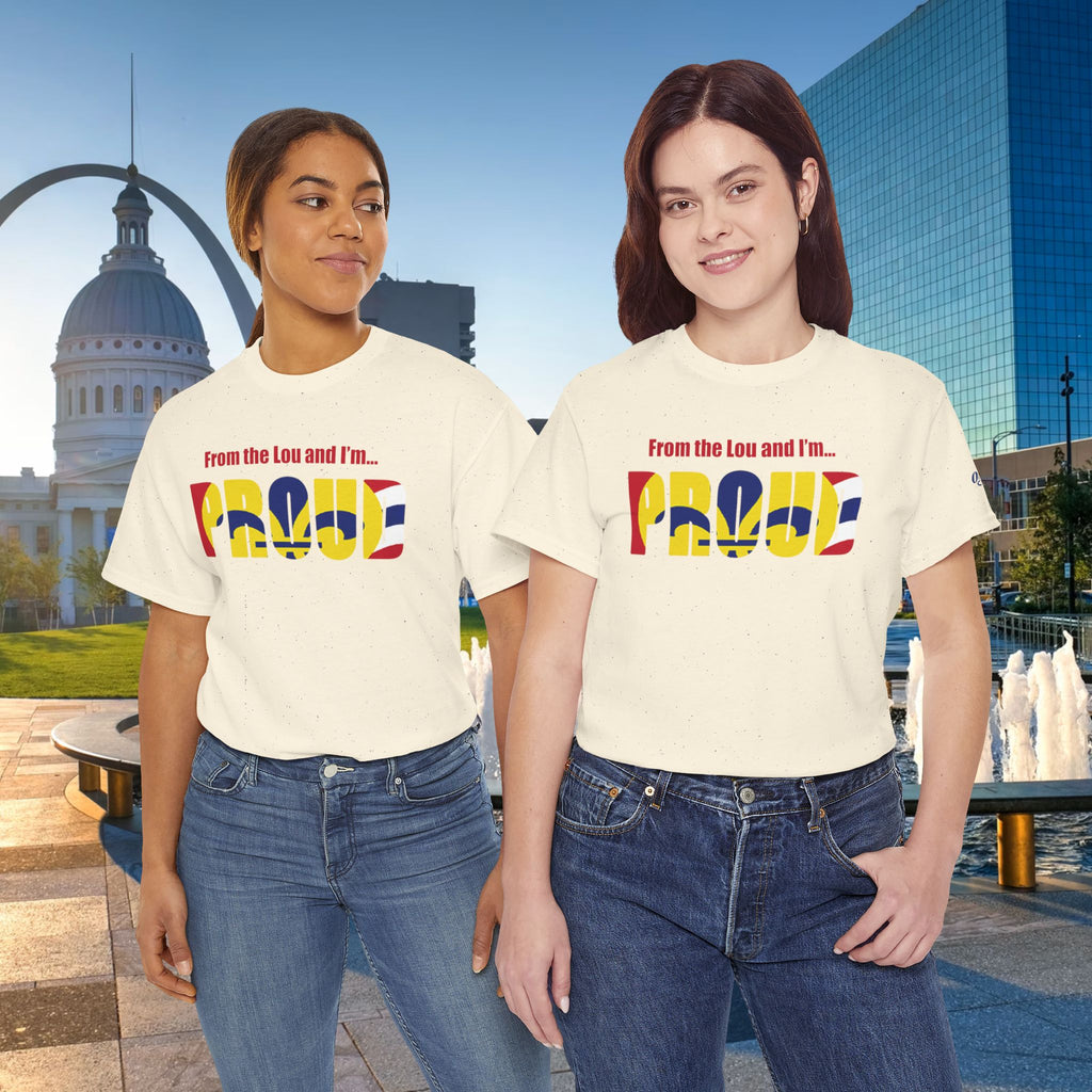 Proud Missouri Flag T-Shirt — "From the Lou and I’m... PROUD" - 314 Originals